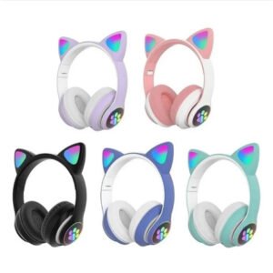 Fones de ouvido de orelha de gato