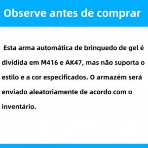 Pistola de água de brinquedo M416/AK47