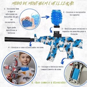Pistola de água de brinquedo M416/AK47