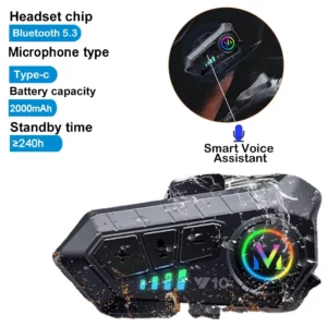 Fone de ouvido Bluetooth para capacete