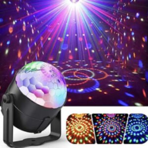 Luzes coloridas de bola mágica