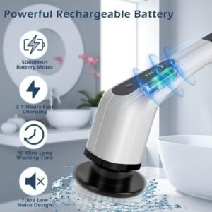 Escova de limpeza multifuncional recarregável 7 em 1