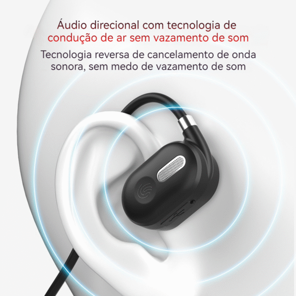 Fone de ouvido bluetooth sem fio de condução óssea - Image 4