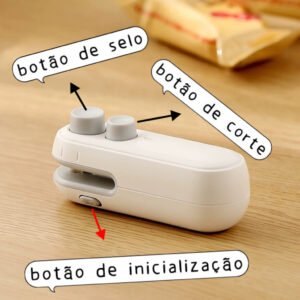 Mini seladora de plástico sem fio