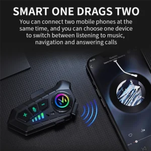 Fone de ouvido Bluetooth para capacete
