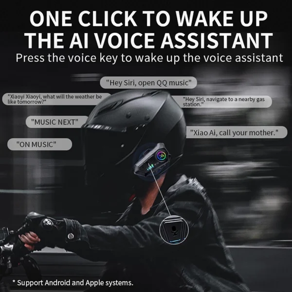 Fone de ouvido Bluetooth para capacete - Image 4