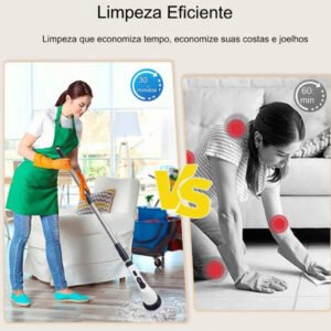 Escova de limpeza multifuncional recarregável 7 em 1
