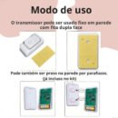 Campainha sem fio alimentada por bateria