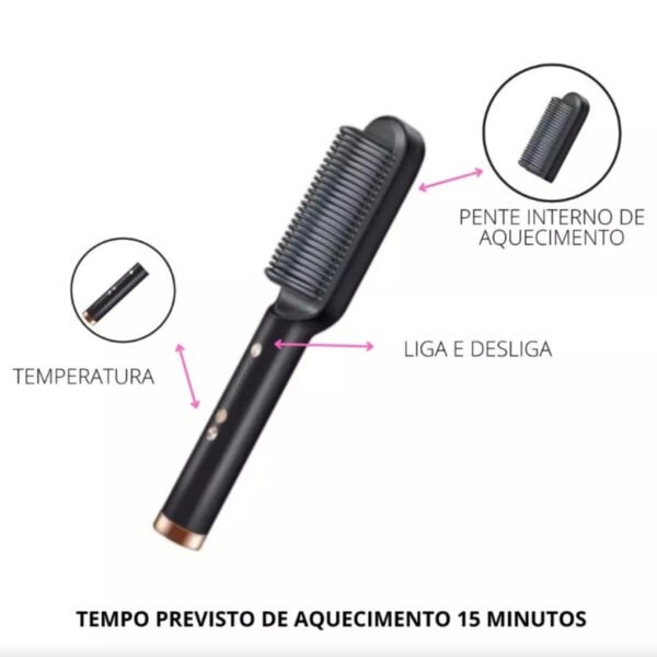 Secador de cabelo anti-frizz e pente alisador 3 em 1 - Image 6