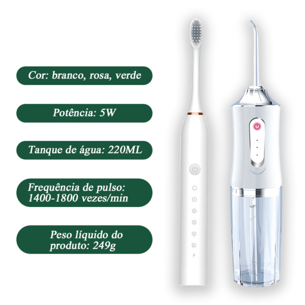 Irrigador oral + escova de dentes elétrica - Image 2