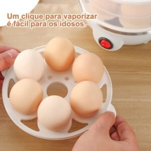 Cozedor de Ovos Elétrico Portátil Cozinha à Vapor 110V/220V