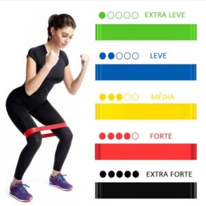 Faixa elástica + corda de resistência
