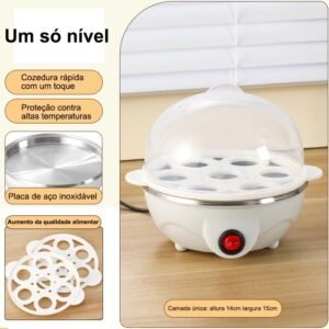 Cozedor de Ovos Elétrico Portátil Cozinha à Vapor 110V/220V
