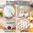 Cozedor de Ovos Elétrico Portátil Cozinha à Vapor 110V/220V