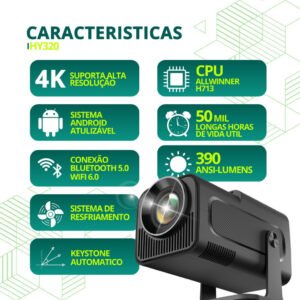 Projetor Smart TV HY320
