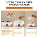 Cozedor de Ovos Elétrico Portátil Cozinha à Vapor 110V/220V