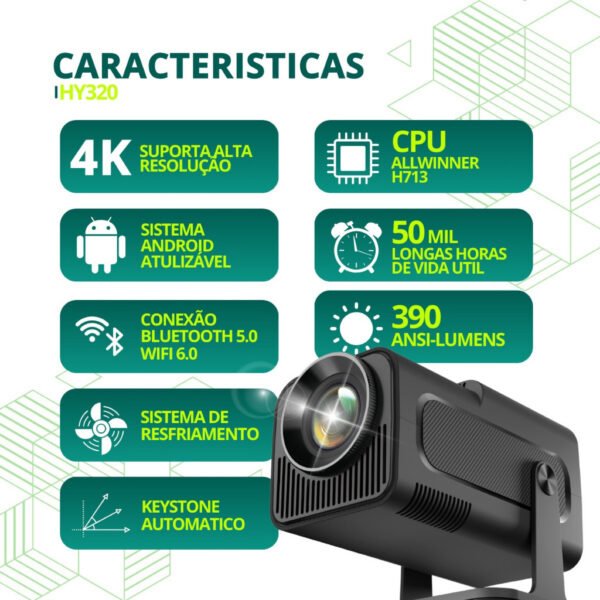 Projetor Smart TV HY320 - Image 6