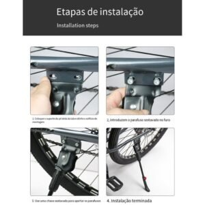 Apoios para os pés de alumínio para bicicletas