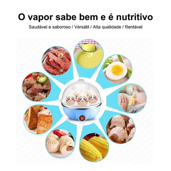 Cozedor de Ovos Elétrico Portátil Cozinha à Vapor 110V/220V - Image 9