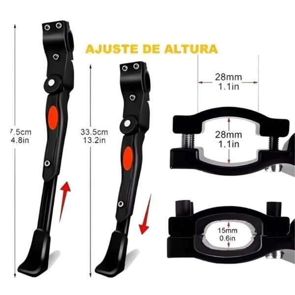 Apoios para os pés de alumínio para bicicletas