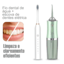 Irrigador oral + escova de dentes elétrica