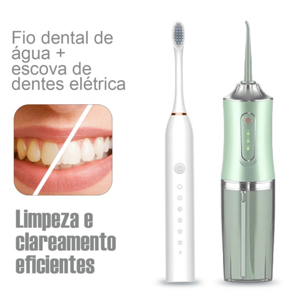 Irrigador oral + escova de dentes elétrica - Image 6